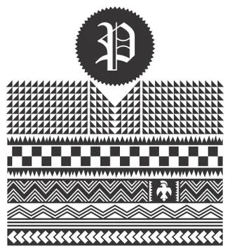 Native american pattern Stock Illustration