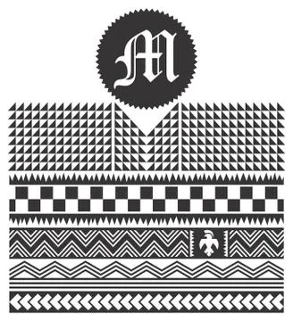 Native american pattern Stock Illustration