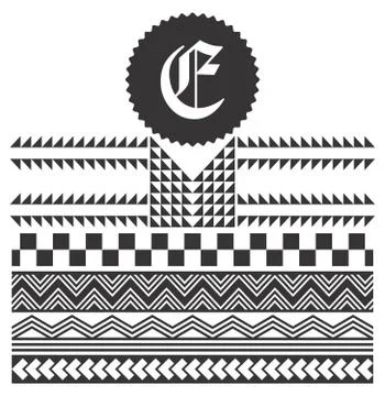 Native american pattern Stock Illustration
