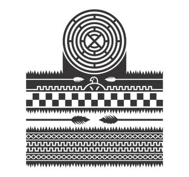 Native american pattern Stock Illustration