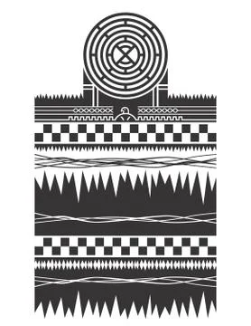 Native american pattern Stock Illustration