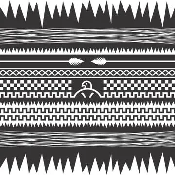 Native american pattern Stock Illustration
