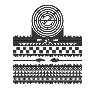 Native american pattern Illustrazione stock