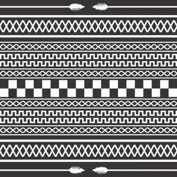 Native american pattern Stock Illustration