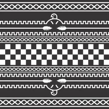 Native american pattern Stock Illustration