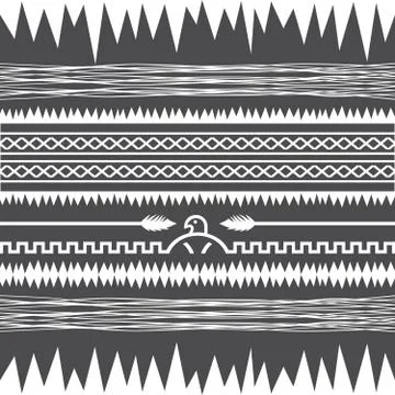 Native american pattern Stock Illustration