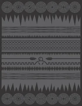 Native american pattern Ilustração Stock
