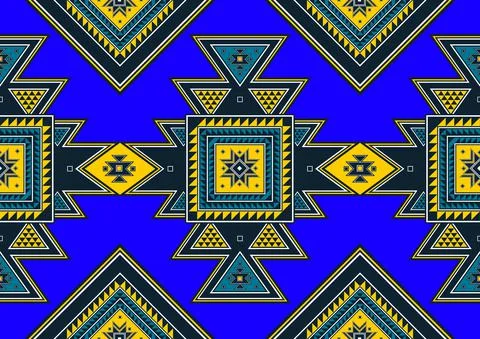 Native American pattern Illustrazione stock