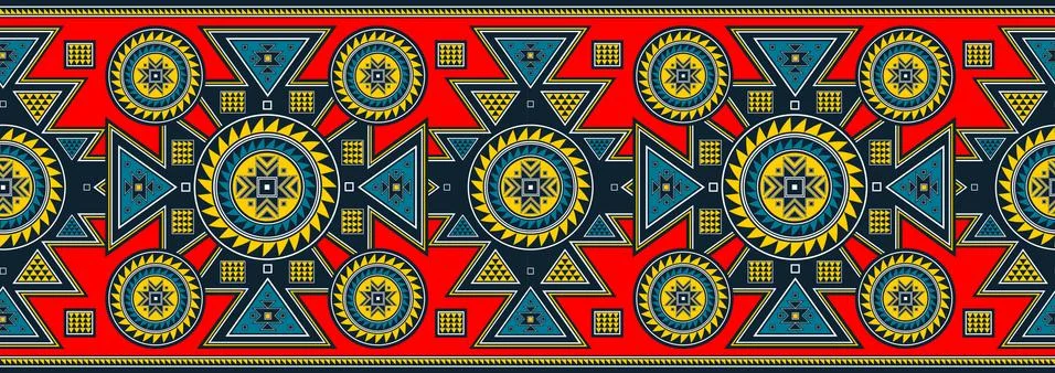 Native American pattern Illustrazione stock