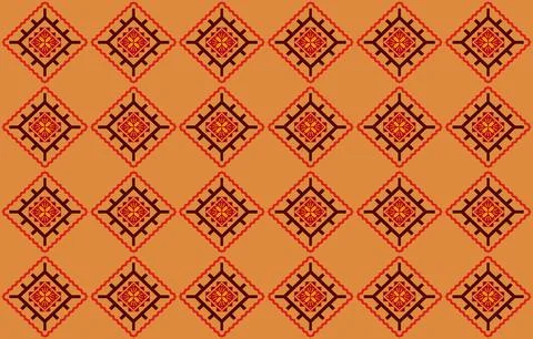 Native American pattern wallpaper background backdrop Stock Illustration