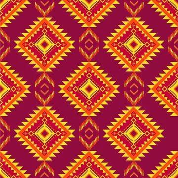 Native American pattern wallpaper background backdrop Stock Illustration