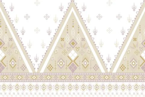 Native American pattern wallpaper background backdrop Stock Illustration