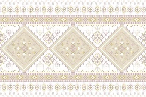 Native American pattern wallpaper background backdrop Stock Illustration