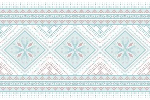 Native American pattern wallpaper background backdrop Stock Illustration