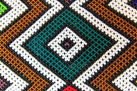 Native american pearl pattern Stock Photos