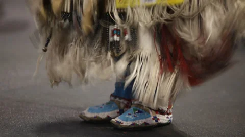 Native American-Pow Wow Woman's Traditional Vídeo Stock 30393530
