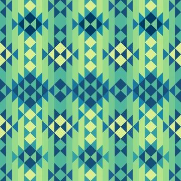 Native American Style Geometric Triangle Pattern Stock Illustration