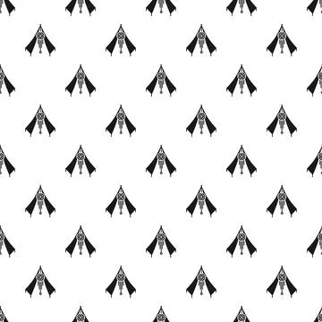 Native american teepee wigwam seamless pattern creating background Stock Illustration
