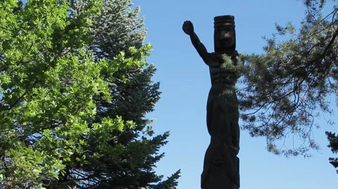 Native American Totem Stock Footage 1073827