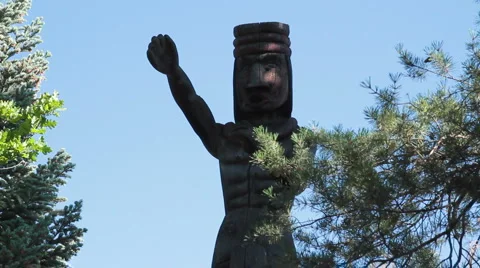 Native American Totem Medium Stock Footage 1073825