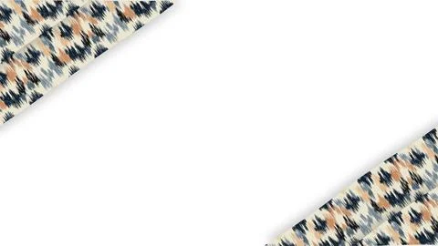 Native American Tribal Pattern Frame with Copy Space on White Background. Stockfoto's