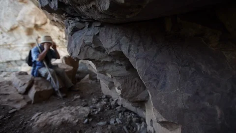 Native American wall drawings Vidéo 104877490