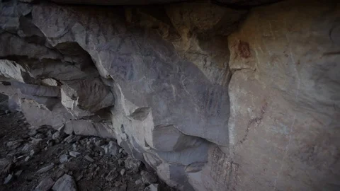 Native American wall paintings Stock Footage 104877493