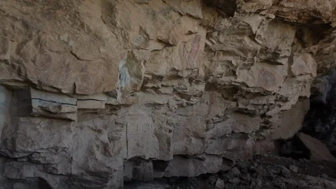 Native Americans cave paintings Stock Footage 104877581