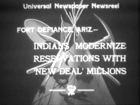 Native Americans farm land, conduct geological surveys, and eat in Fort Stock Footage