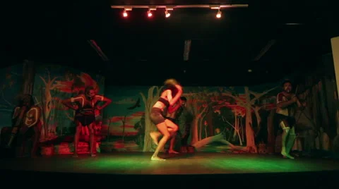 Native Australian Aborigines Dance Stock Footage 49241545