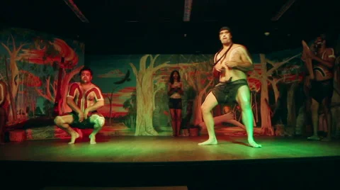 Native Australian Aborigines Dance Stock Footage 49241625