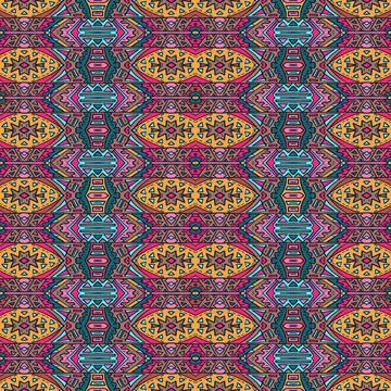 Native aztec style pattern abstract tribal yellow Stock-Illustration