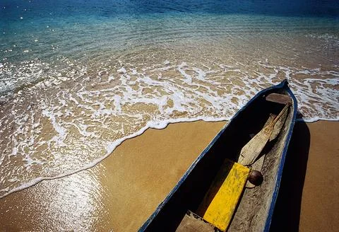 Native canoes Stock Photos