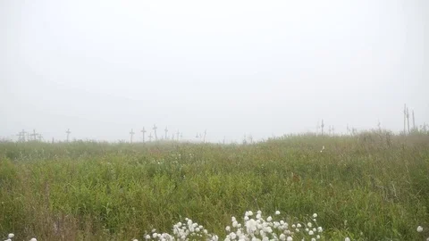 Native Cemetery Stock Footage 74586623
