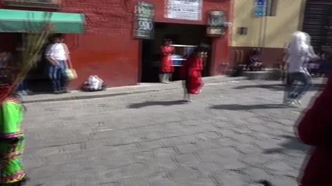 Native Dance - San Miguel de Allende, Guanajuato, MX - December 2021 58 Stock Footage 196331073