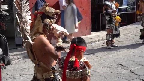 Native Dance - San Miguel de Allende, Guanajuato, MX - December 2021 64 Stock Footage 196331383