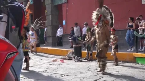 Native Dance - San Miguel de Allende, Guanajuato, MX - December 2021 66 Stock Footage 202191543