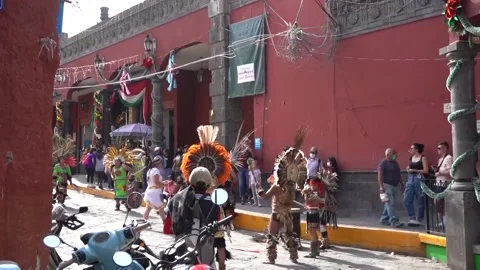 Native Dance - San Miguel de Allende, Guanajuato, MX - December 2021 69 Stock Footage 202191549