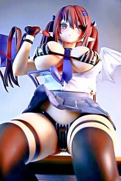 Native Devilish Girl Rumil 1/6 Scale Figure.Figure of a young girl in a Hallowee 스톡 사진