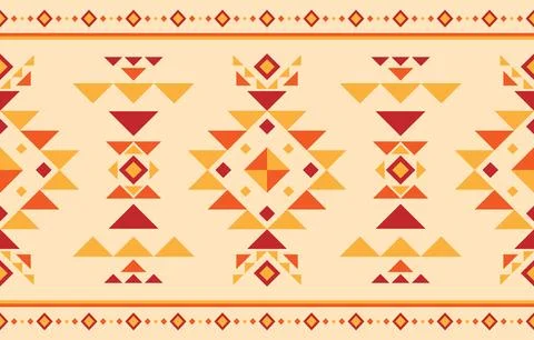 Native ethnic pattern created with porcupine quills. Design for indigenous .. Stock Illustration