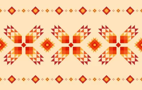 Native ethnic pattern. Design for indigenous style, fabric, boho, carpet. Illustrazione stock