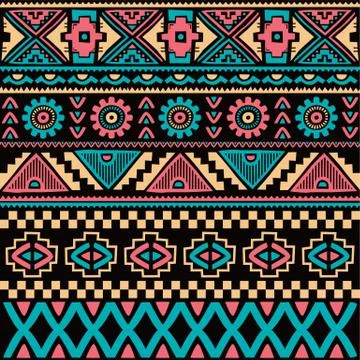 Native ethnic seamless pattern Illustrazione stock