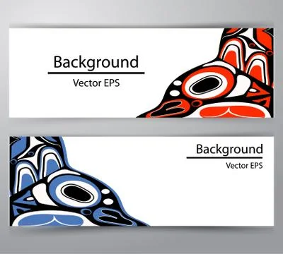 Native header invitation Vector Stock Illustration