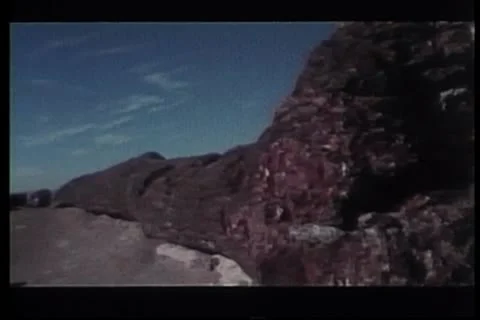 Native Indian structures and petroglyphs Stock Footage 11354815