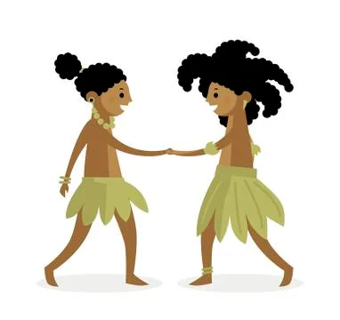 Native indigenous handshake Stock Illustration