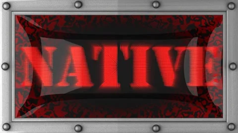 Native on led Stock Footage 8748664