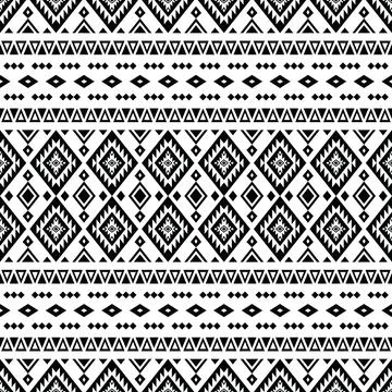 Native mexican seamless ethnic pattern. Folk abstract motif for textile design. Stock Illustration