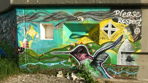 Native Mural Video stock 151809611