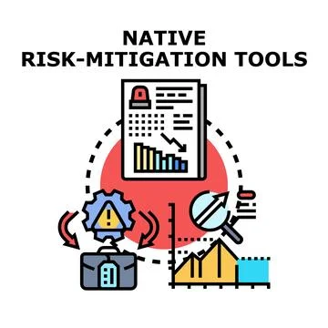 Native risk mitigation tools for business strategy 스톡 일러스트