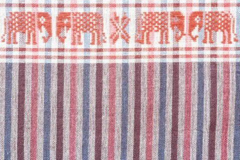 Native sarong with elephant pattern Stock Photos